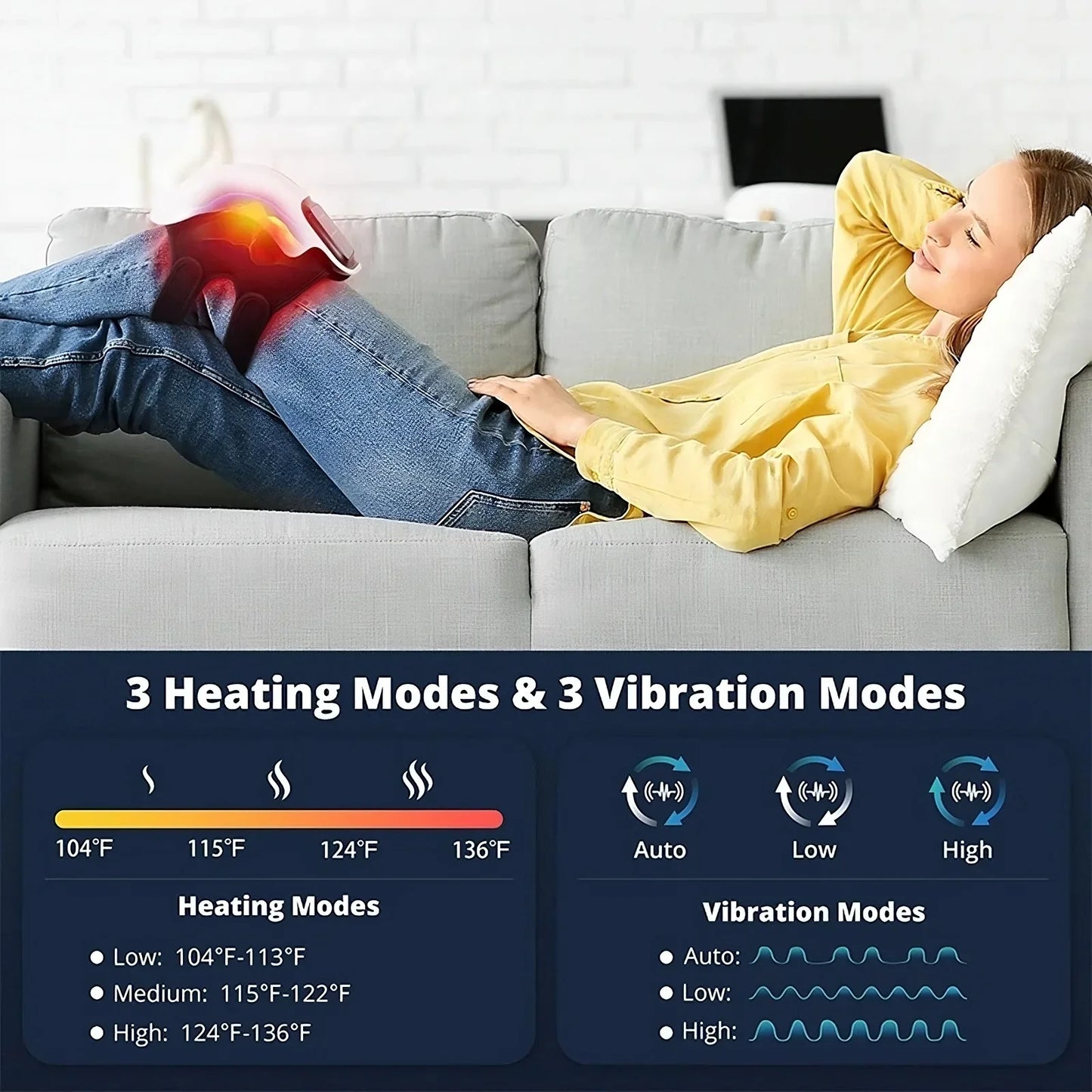 Knee Massager with Heat, Vibration & Infrared Relief